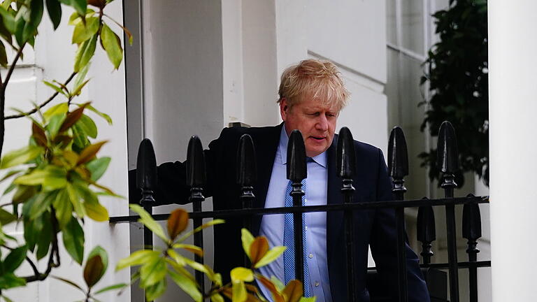 Ehemaliger britischer Premier Johnson.jpeg       -  Der ehemalige britische Premierminister Boris Johnson steht wegen mutmaßlicher Lockdown-Verstöße unter Druck.