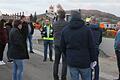 Bei einem Vor-Ort-Termin besichtigte der Fladunger Stadtrat die Baustelle und informierte sich über den Baufortschritt der Erschließung zum neuen Gewerbegebiet an der B 285.