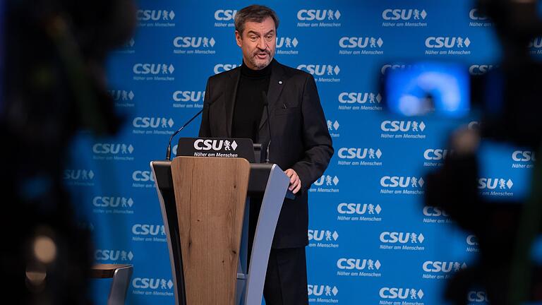 Sitzung CSU-Vorstand       -  CSU-Chef Söder hofft durch die neue Situation in Syrien auf eine steigende Zahl an freiwilligen Rückreisen von syrischen Flüchtlingen in ihre Heimat.
