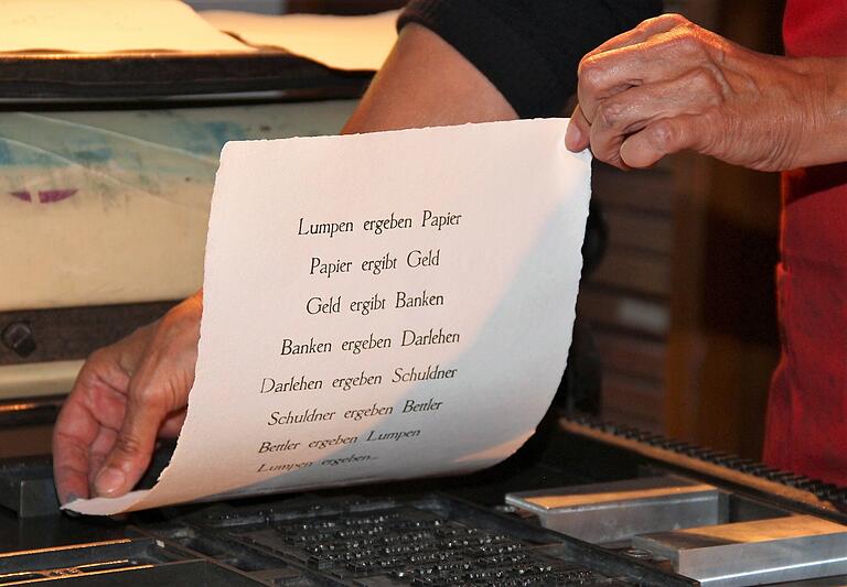 Auch eine Buchdruckwerkstatt ist vorhanden. Auch eine Buchdruckwerkstatt ist vorhanden.