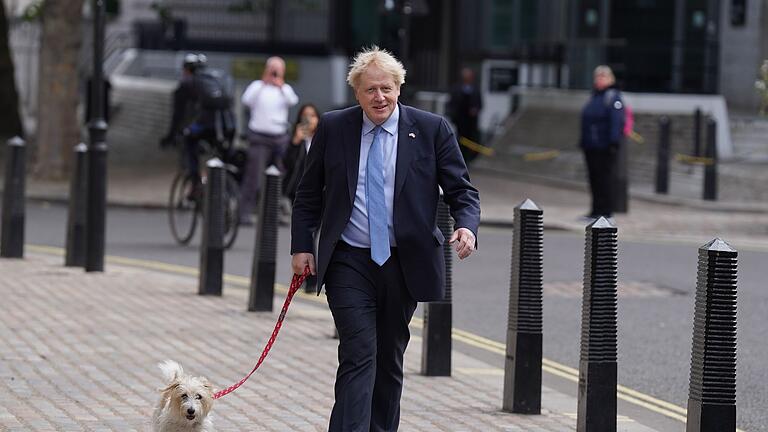 Regional- und Kommunalwahlen in Großbritannien       -  Boris Johnson zeigte sich häufig mit Hund Dilyn. (Archivbild)