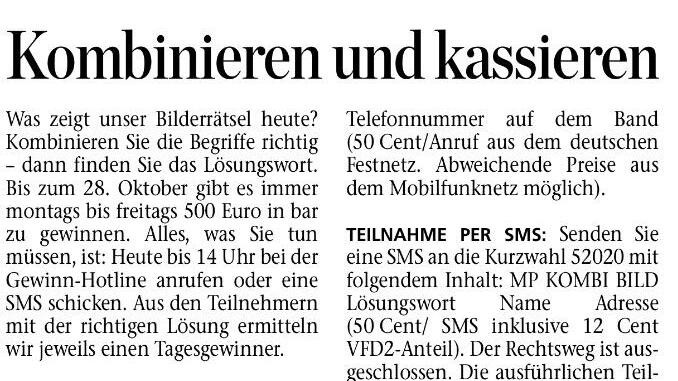 Kombinieren, Beispiel 1