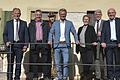 Stippvisite im jüngsten Freilandmuseum Bayerns:&nbsp;Im Rahmen seiner 'KulTour' durch alle Regierungsbezirke Bayerns besuchte Kunstminister Bernd Sibler (Mitte) das Fränkische Freilandmuseum in Fladungen. Nach seinem Rundgang durfte ein Erinnerungsfoto nicht fehlen. Es zeigt (von links):&nbsp;Bezirkstagspräsident Erwin Dotzel, Bauhofleiter Otto Orf, Inklusiv-Mitarbeiter Aaron Marschall, Kunstminister Bernd Sibler, Museumsleiterin Ariane Weidlich, MdL Steffen Vogel und Landrat Thomas Habermann.