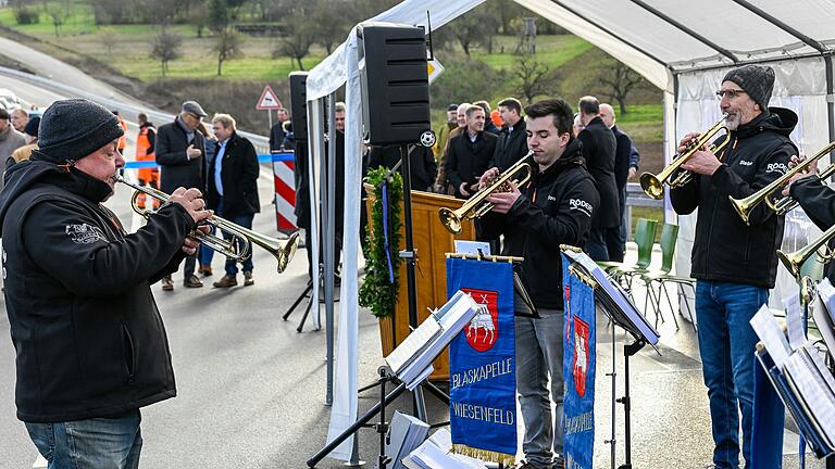 Musikalisch begleitete der Musikverein Wiesenfeld die Veranstaltung.