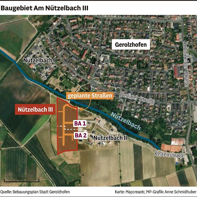 30 weitere Bauplätze in Gerolzhofen: Der nächste Schritt zum neuen Baugebiet Am Nützelbach III ist getan