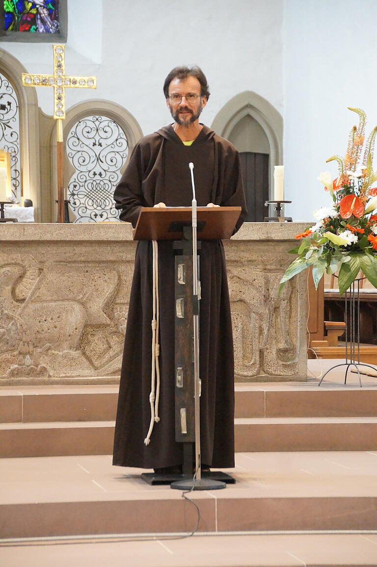 Bruder Niklaus Kuster aus dem schweizer Kapuzierkloster Rapperswil hielt den Festvortrag.