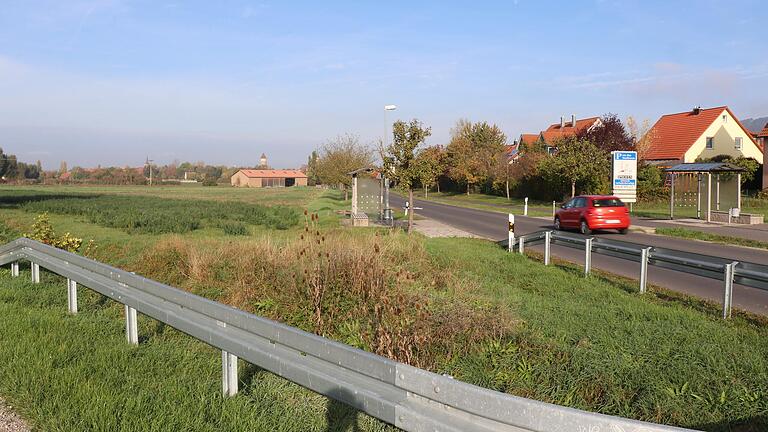 Rund 30 neue Bauplätze sollen auf diesem Dreieck zwischen Einersheimer Straße und Siechhausgraben im Iphöfer Osten entstehen.