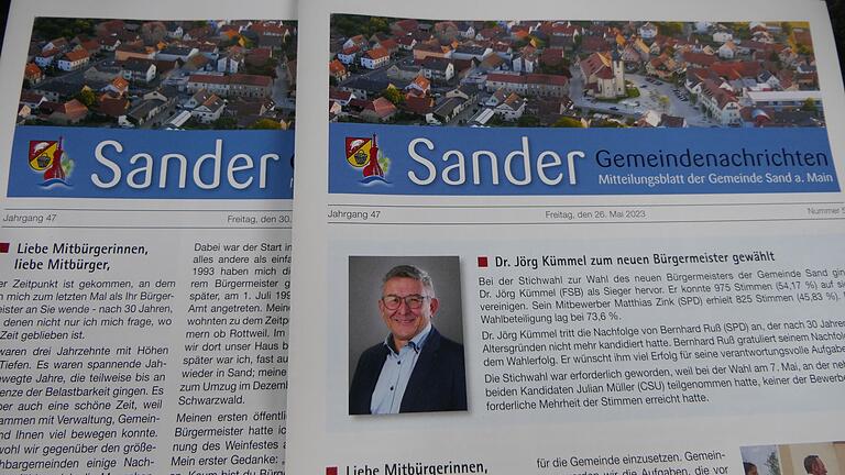 Leserbriefe im Vorfeld der Bürgermeisterwahl sorgten in diesem Frühjahr für Unruhe in Sand. Nun hat der Gemeinderat zumindest vorübergehende Redaktionsrichtlinien für das Mitteilungsblatt beschlossen. Leserbriefe im Vorfeld der Bürgermeisterwahl sorgten in diesem Frühjahr für Unruhe in Sand. Nun hat der Gemeinderat zumindest vorübergehende Redaktionsrichtlinien für das Mitteilungsblatt beschlossen.
