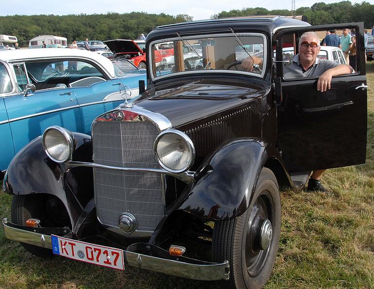 Der Mercedes 170 W15 von Friedrich Belzner aus dem Baujahr 1935 war das älteste Fahrzeug der Veranstaltung. Der Mercedes 170 W15 von Friedrich Belzner aus dem Baujahr 1935 war das älteste Fahrzeug der Veranstaltung.