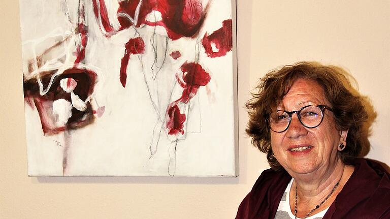 Francisca Hausch zeigt abstrakte Malerei. Francisca Hausch zeigt abstrakte Malerei.