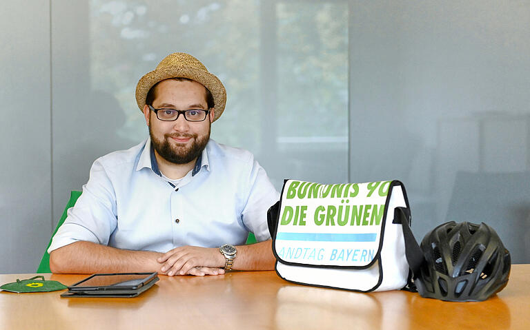 Nicolas Lommatzsch kandidierte im Wahlkreis Schweinfurt-Kitzingen für die Grünen. Nicolas Lommatzsch kandidierte im Wahlkreis Schweinfurt-Kitzingen für die Grünen.