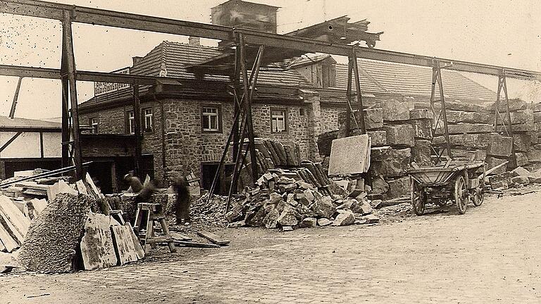 Das Steinwerk Kraemer in den 1920er Jahren &ndash; an den Gebäuden hat sich seitdem nur wenig verändert.