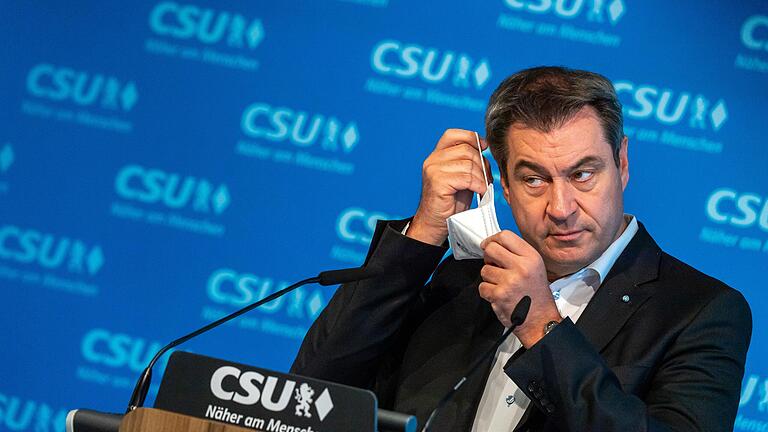 Will Bayerns Grundschulen ab nächster Woche bis zu einer regionalen Inzidenz von 165 öffnen: Bayerns Ministerpräsident Markus Söder nach einer CSU-Vorstandssitzung in München.