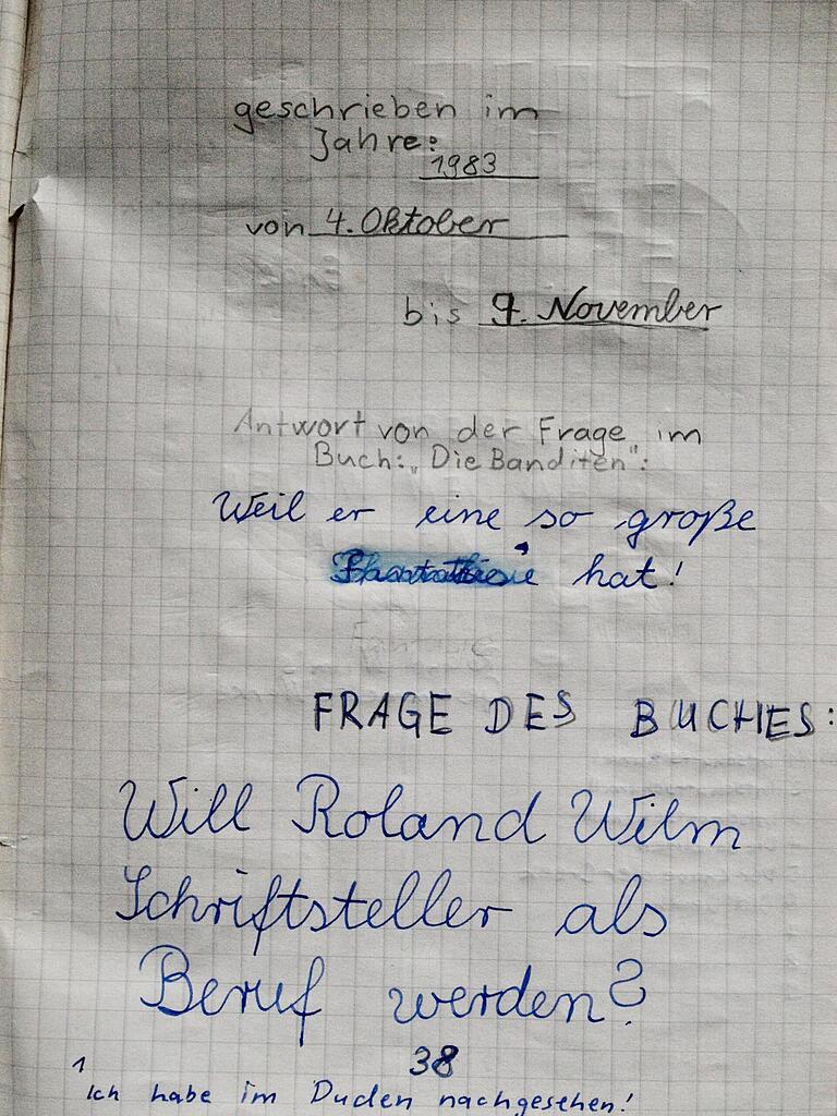 Professionell: Schon mit neun Jahren hat Roland Wilm von Werk zu Werk einen Cliffhänger eingebaut. Professionell: Schon mit neun Jahren hat Roland Wilm von Werk zu Werk einen Cliffhänger eingebaut.