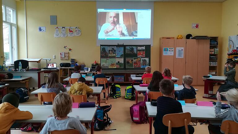 Großen Spaß hatten die Kinder der 1. Klasse beim digitalen Vorlesetag.&nbsp;