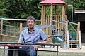 Auf diesem Gelände, wo der Spielplatz in der Dalherdaer Straße zu finden ist, wird laut Beschluss des Gemeinderats der neue Kindergarten gebaut werden. Für Bürgermeister Jochen Vogel ist das die vernünftigste Lösung. Foto: Ulrike Müller       -  Auf diesem Gelände, wo der Spielplatz in der Dalherdaer Straße zu finden ist, wird laut Beschluss des Gemeinderats der neue Kindergarten gebaut werden. Für Bürgermeister Jochen Vogel ist das die vernünftigste Lösung. Foto: Ulrike Müller