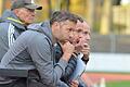 Kollektiver Frust – auch in Buchbach: die sportlich Verantwortlichen des FC 05 Schweinfurt, vorne Trainer Christian Gmünder.