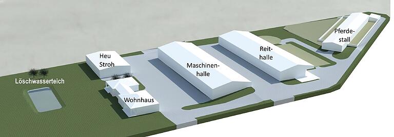 Lageplan des Aussiedlerhofes Lageplan des Aussiedlerhofes