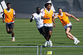 Joshua Zirkzee.jpeg       -  Joshua Zirkzee ARCHIV - 16.07.2022, Bayern, München: Fußball: Bundesliga, Training FC Bayern München auf dem Trainingsgelände an der Säbener Straße. Kingsley Coman (l-r), Dayot Upamecano, Joshua Zirkzee und Robert Lewandowski in Aktion. Zirkzee ist plötzlich bei der EM dabei. (zu dpa: «Wolfsburg statt Disneyland: Zirkzee plötzlich bei EM dabei») Foto: Sven Hoppe/dpa +++ dpa-Bildfunk +++