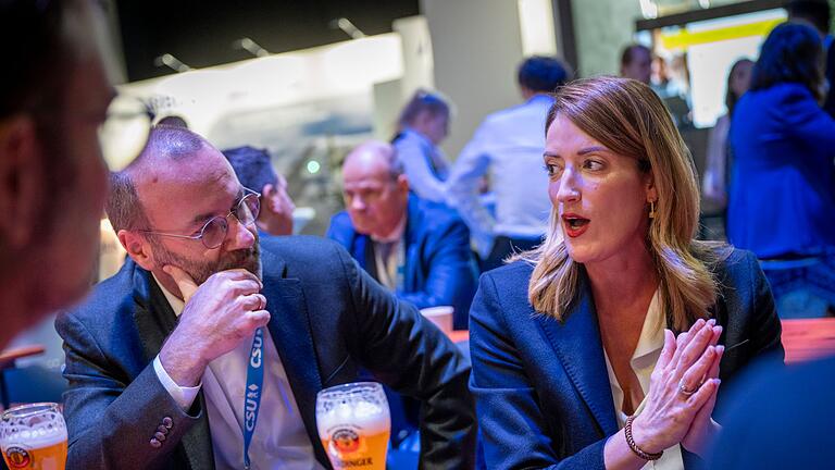 Beginn Parteitag CSU       -  EU-Parlamentspräsidentin Metsola sprach auf dem CSU-Parteitag zum Thema Migration.