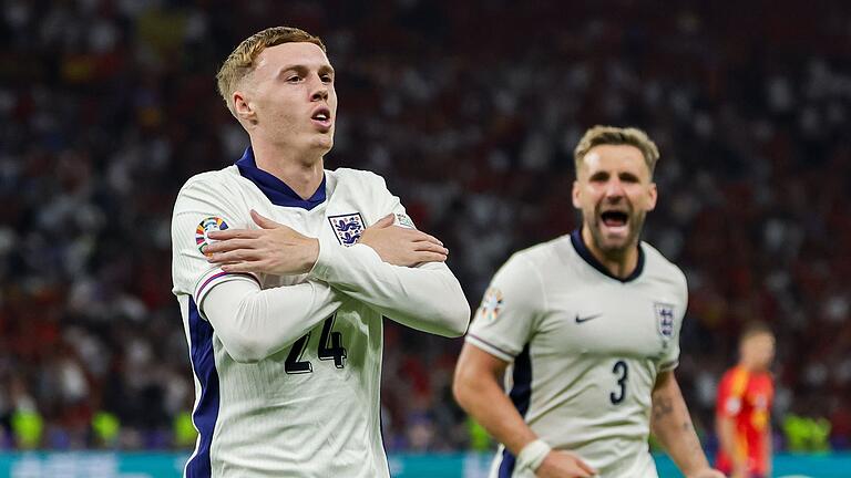 Euro 2024: Spanien - England - Cole Palmer (l) erzielte den Ausgleich für die Three Lions. Euro 2024: Spanien - England - Cole Palmer (l) erzielte den Ausgleich für die Three Lions.