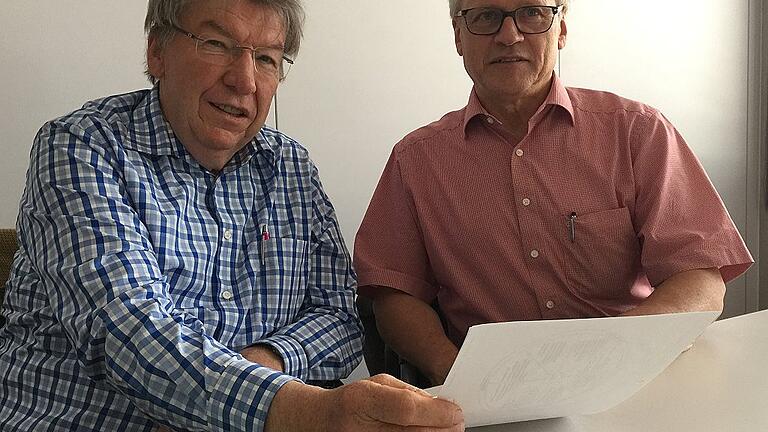 Erhard Scholl und Jimmy Weber sind die Vorsitzenden des Schweinfurter Vereins &bdquo;Männer contra Gewalt&ldquo;.
