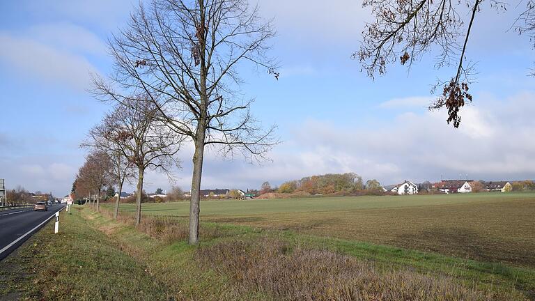 Von Gochsheim kommend auf der rechten Straßenseite vor Sennfeld, östlich der Staatsstraße 2272, soll das neue Gewerbegebiet liegen. Von Gochsheim kommend auf der rechten Straßenseite vor Sennfeld, östlich der Staatsstraße 2272, soll das neue Gewerbegebiet liegen.
