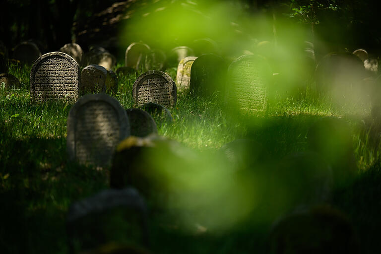 Der Jüdische Friedhof oberhalb von Kleinbardorf ist der zweitgrößte in Bayern und liegt malerisch am sogenannten 'Judenhügel'. Man muss ein paar Höhenmeter zurücklegen, wenn man das Gelände besichtigen will. Der Jüdische Friedhof oberhalb von Kleinbardorf ist der zweitgrößte in Bayern und liegt malerisch am sogenannten 'Judenhügel'. Man muss ein paar Höhenmeter zurücklegen, wenn man das Gelände besichtigen will.