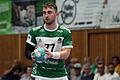 Luis Franke (Archivbild) schied beim Auswärtsspiel der Wölfe Würzburg in Balingen mit Verdacht auf Kieferbruch aus, was die personellen Sorgen beim Handball-Drittligisten weiter vergrößert.