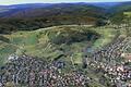 Der Achtelsberg bei Hafenlohr ist ein Umlaufberg. Man nennt ihn so, weil um ihn einmal der Main geflossen haben muss. Das frühere Bett ist auf dem Luftbild zu erkennen.
