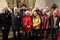 Hintere Reihe (von links): Winfried Regnat, Moderator Eberhard Schellenberger, Hans Schubert, Gerhard Haberland, Michael Kuhn, Elfriede Wegmann, Günter Barcatta, Erna Meyer und Friedrich Bürner. Vordere Reihe (von links): Jochen Ohlhaut, Richard Wohlfart, Luitgard Braun, Sissi Purps, Günter Rückert, Kurt Heller und Hildegard Störlein.