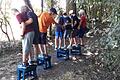 Auch die vielen Outdoor-Aktivitäten,&nbsp; wie (im Bild) Schnitzeljagd im Wald,&nbsp; sorgten für Vergnügen im Ferienprogramm.