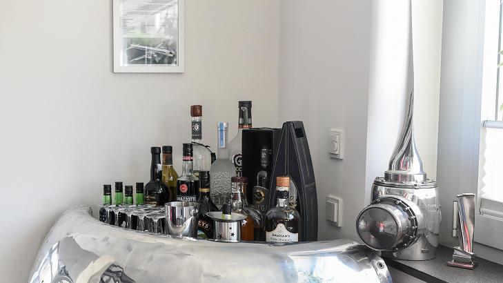 Aufpoliert: Triebwerksabdeckung wird Bar.