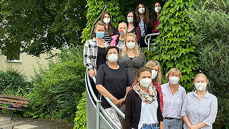 Erstes Verbund-Treffen der Sprach-Kitas: Vertreter der evangelischen Kitas Bad Neustadt und Willmars (Stetten fehlte leider) trafen sich zum fachlichen Austausch im Haus St. Michael in Bad Königshofen.