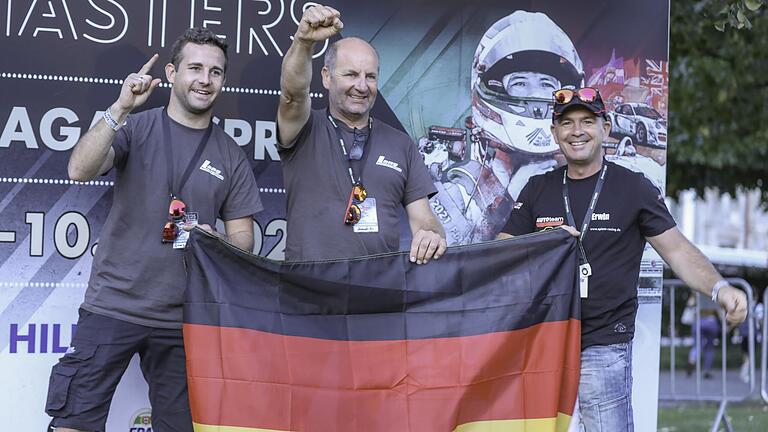 Die einzigen deutschen Vertreter bim European Hillclimb-Masters im portugiesischen Braga waren (von links) Georg Lang, Alexander Hin und Erwin Buck. Die einzigen deutschen Vertreter bim European Hillclimb-Masters im portugiesischen Braga waren (von links) Georg Lang, Alexander Hin und Erwin Buck.