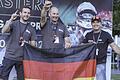 Die einzigen deutschen Vertreter bim European Hillclimb-Masters im portugiesischen Braga waren (von links) Georg Lang, Alexander Hin und Erwin Buck.