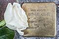 Der Stolperstein von Arthur Kahn vor der Obertorstraße 26 in Gemünden.