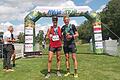 Sebastian Apfelbacher (rechts) und Christian Scheid wurden Bayerische Meister im Trail-Lauf.