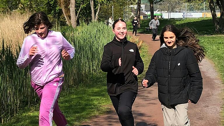 Spendenlauf an der Mittelschule Marktheidenfeld.
