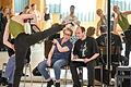 Kritische Blicke: Anna Vita, Ballettdirektorin des Würzburger Mainfranken Theaters, bei einer Probe zu ihrer letzten Würzburger Arbeit &bdquo;Cinderella&ldquo;.