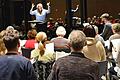 Im evangelischen Gemeindehaus probt bereits seit Januar der Chor der Kantorei Bad Neustadt für das Oratorium 'Elias'. Die Leitung hat Kirchenmusikdirektorin Karin Riegler.