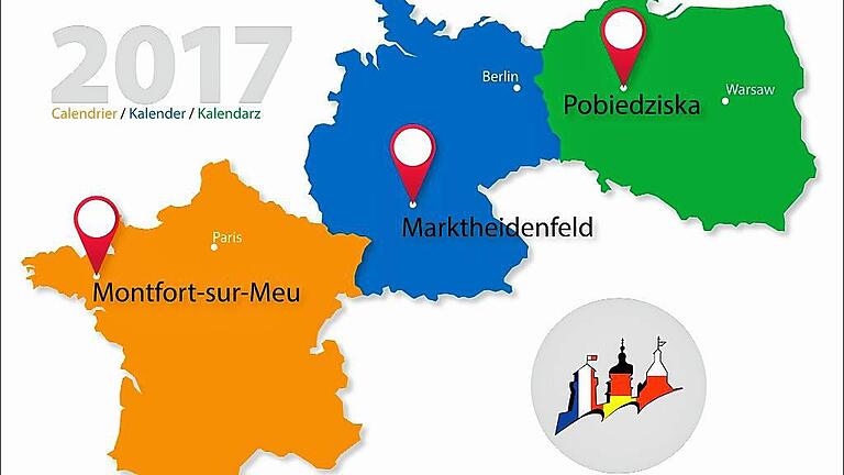 Beim Weihnachtsmarkt bietet das Städtepartnerschaftskomitee erstmals einen dreisprachigen Bildkalender an. Beim Weihnachtsmarkt bietet das Städtepartnerschaftskomitee erstmals einen dreisprachigen Bildkalender an.