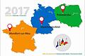 Beim Weihnachtsmarkt bietet das Städtepartnerschaftskomitee erstmals einen dreisprachigen Bildkalender an.