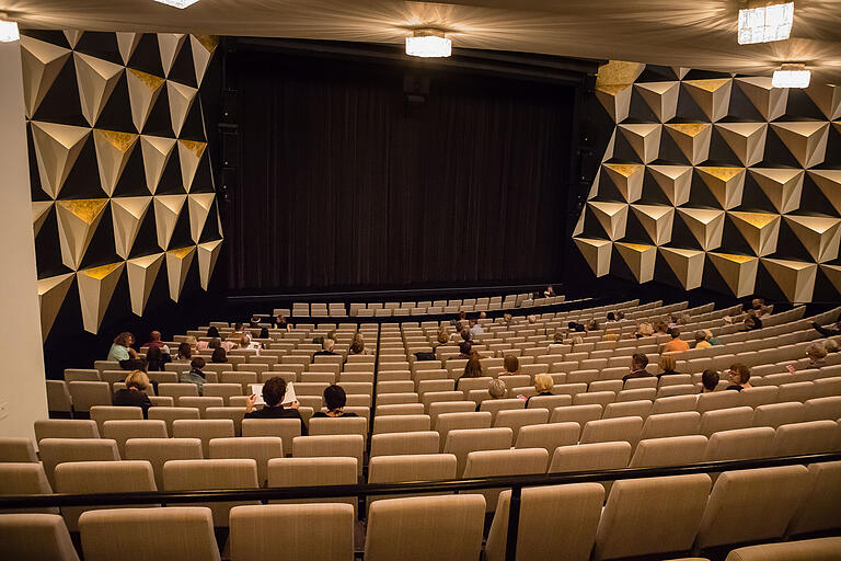 Maximal 200 Zuschauer dürfen momentan im Zuschauerraum des Schweinfurter Theaters sitzen. Am 23. September eröffnete das Haus wieder nach der Coronapause – mit knapp 100 Gästen.&nbsp;&nbsp;