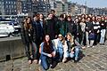 Sieboldschülerinnen und Schüler in Honfleur.