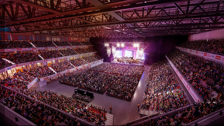 Animation für ein Konzert in der Multifunktionsarena Animation für ein Konzert in der Multifunktionsarena