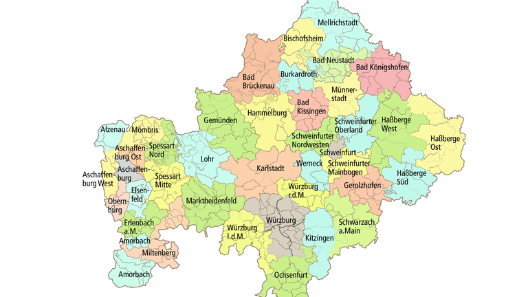Neue Struktur im Bistum Würzburg mit 40 pastoralen Räumen Neue Struktur im Bistum Würzburg mit 40 pastoralen Räumen