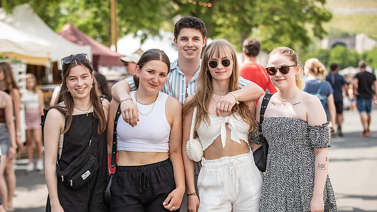 Zahlreiche Menschen besuchen das U&D Festival am Samstag 10.06.23 an den Mainwiesen in Würzburg.