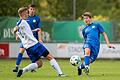 U17 WŸrzburger FV - JFG Steigerwald       -  Fabio Gobbo (rechts) und die U-17-Junioren des Würzburger FV feierten beim Heimauftakt in der Landesliga einen 6:0-Sieg über Lorenz Utz (links) und die JFG Steigerwald.