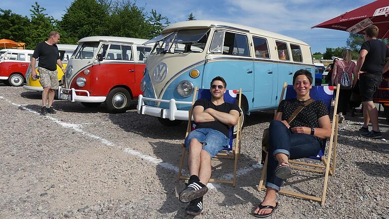 Chillen gehört dazu bei einem Bulli-Treffen. Das war am Wochenende in Ostheim nicht anders, als viele VW-Busfahrer ein unterhaltsames und entspanntes Wochenende in Ostheim verbrachten.